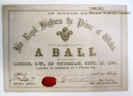 Invitation to 1860 Ball
